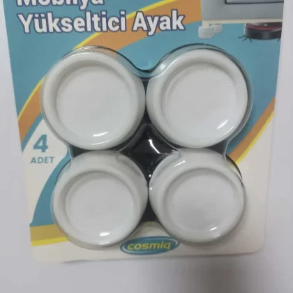 Beyaz Mobilya Yükseltme Ayağı