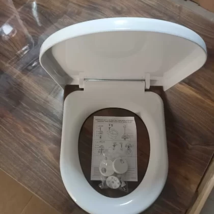 Beyaz Mimoza Klozet Kapağı Yavaş Kapanır