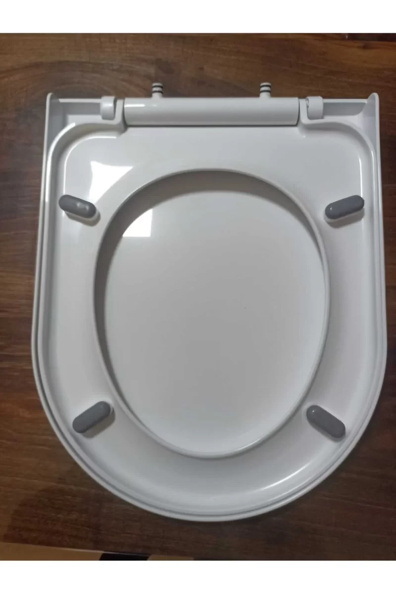 Beyaz Mimoza Klozet Kapağı Yavaş Kapanır - Görsel 4